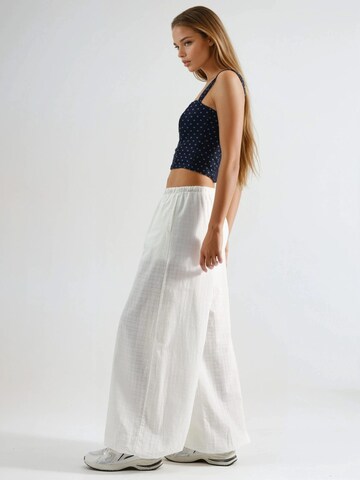 Busem Wide Leg Hose in Weiß