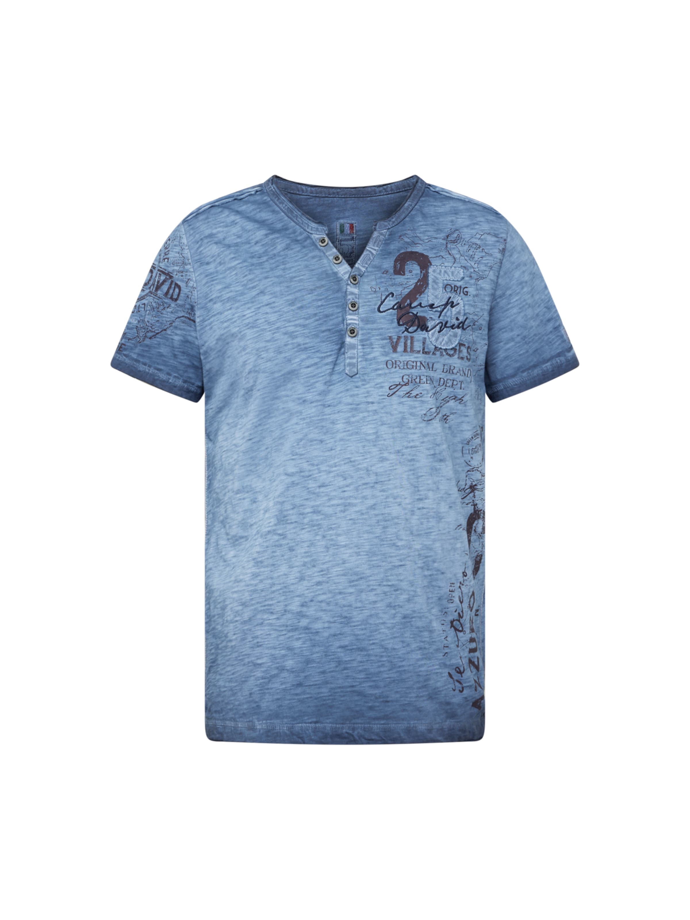 CAMP DAVID Shirt 'Cinque Terre' in Blauw: voorkant