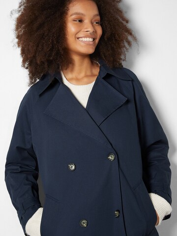 Bershka Between-Seasons Coat in Blue