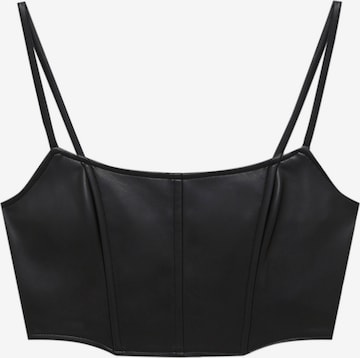 Pull&Bear Top in Schwarz: predná strana