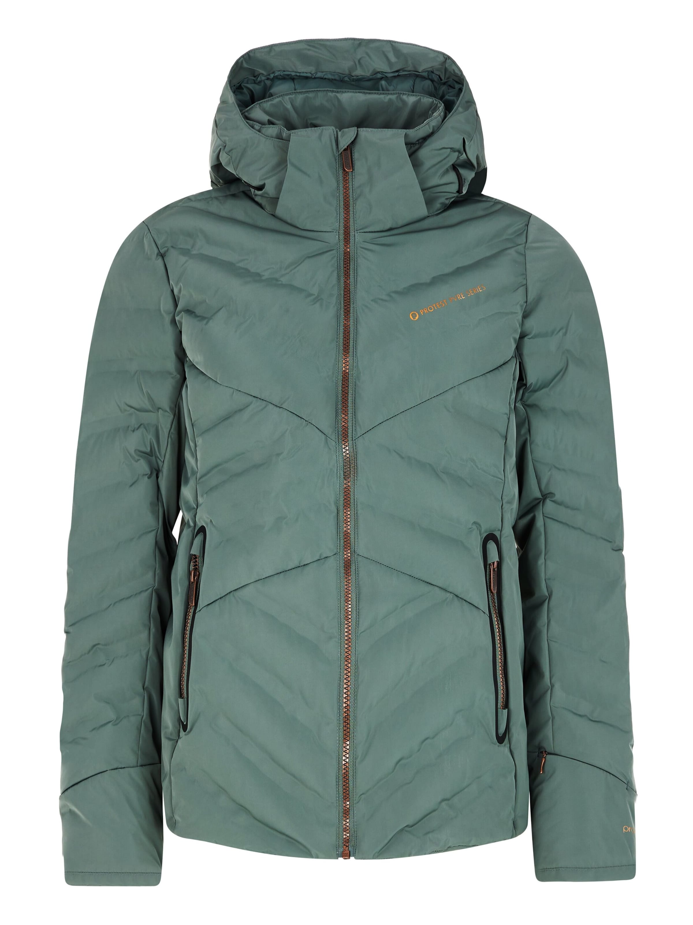 PROTEST Athletic Jacket 'PRTAPPLY' in Green: front