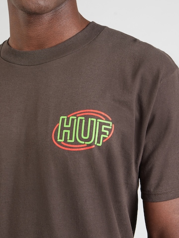 HUF Póló 'Promo' - barna