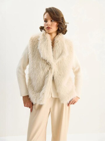 Bianco Lucci Bodywarmer in Beige