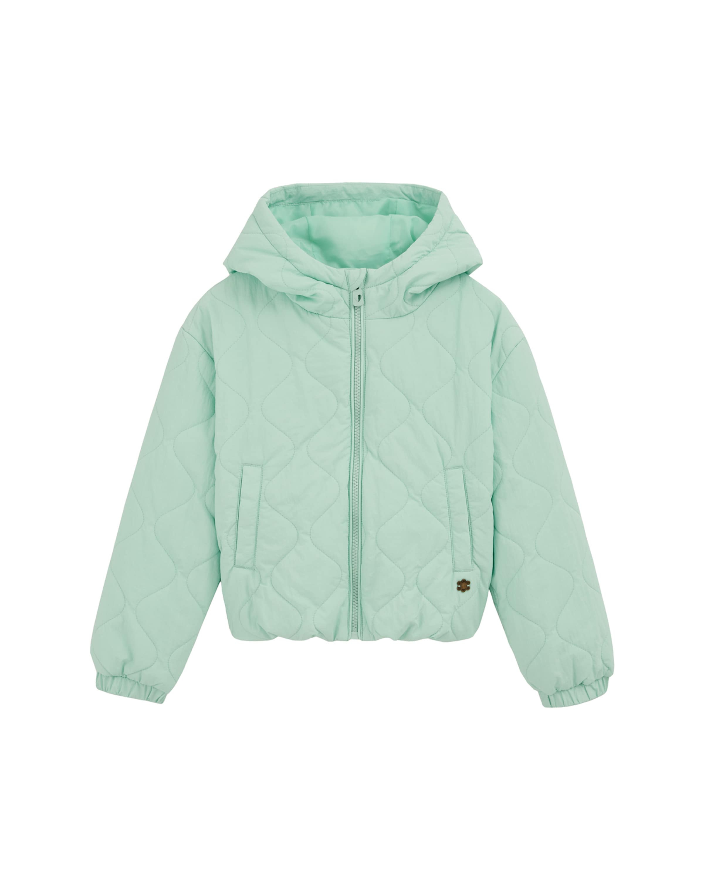 WE Fashion Přechodná bunda – zelená: přední strana