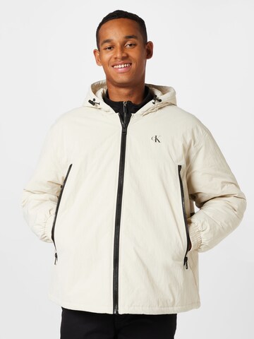 Calvin Klein Jeans Between-Season Jacket in White: front