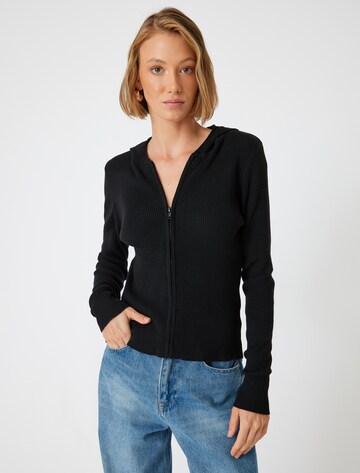 Koton Knit cardigan in Black: front