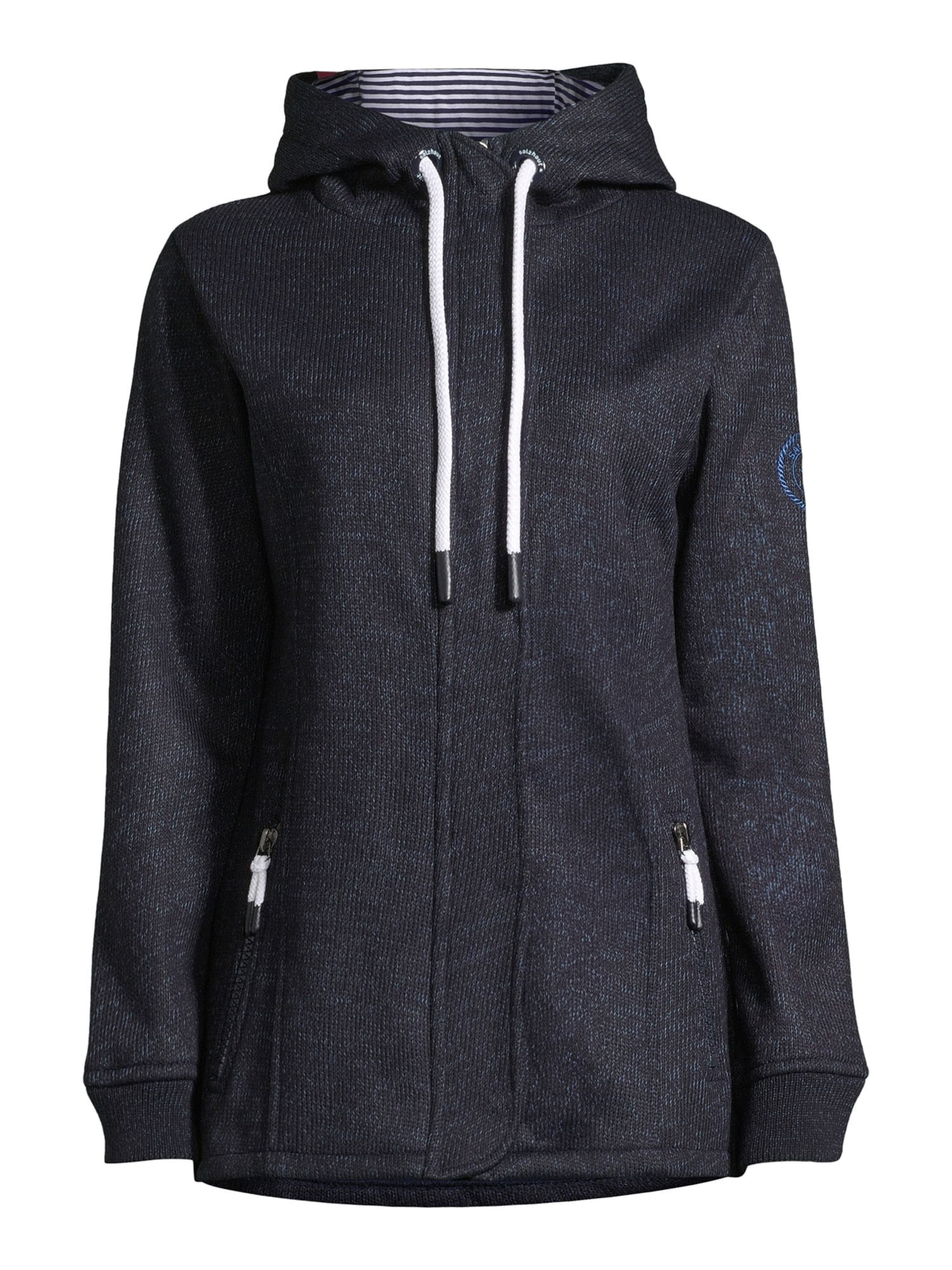 salzhaut Fleece jas 'Fröken' in Blauw: voorkant