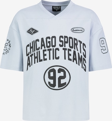 Sublevel T-Shirt in Blau: Vorderseite