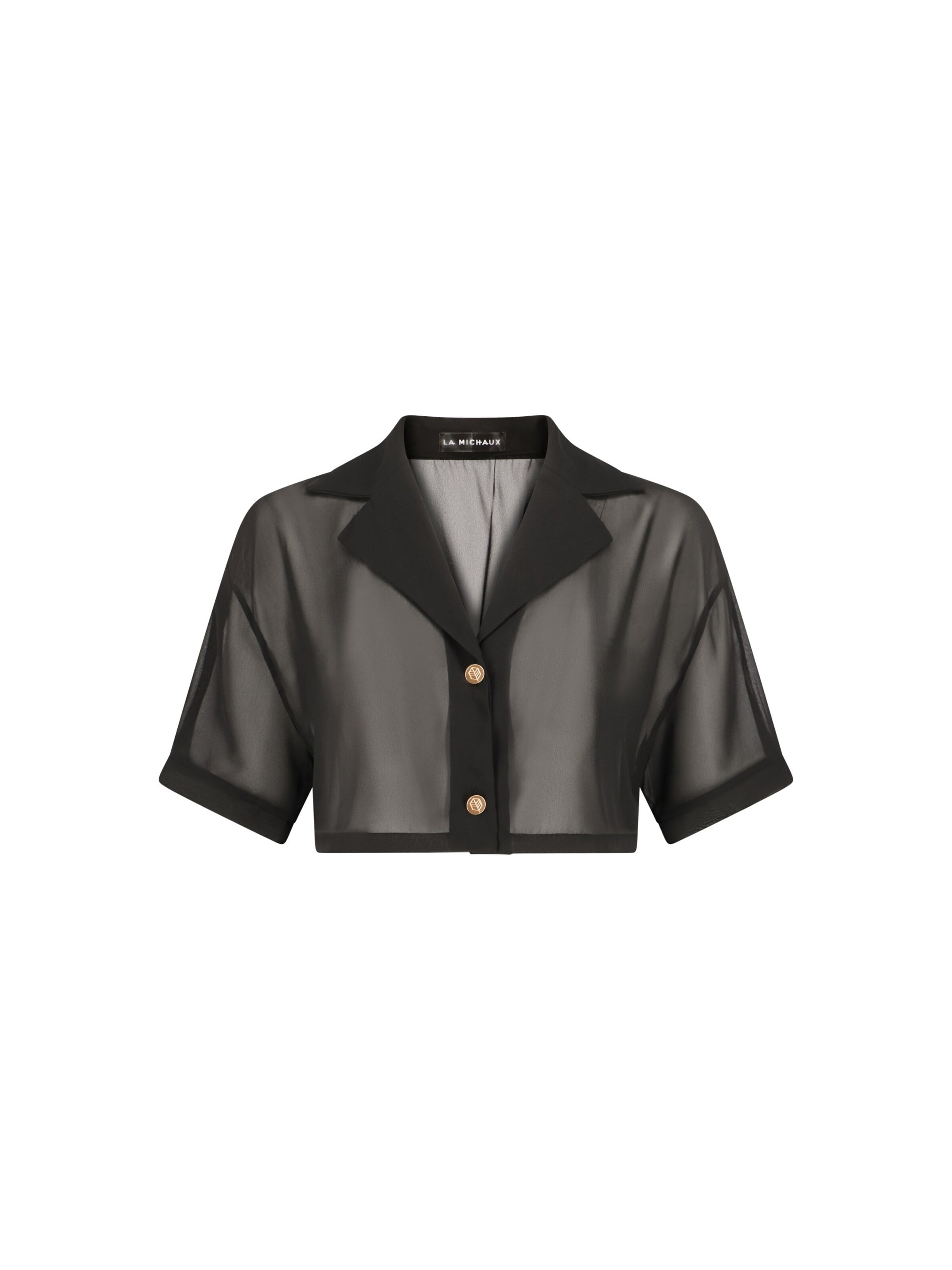 La Michaux T-shirt 'QUINN' i svart: framsida