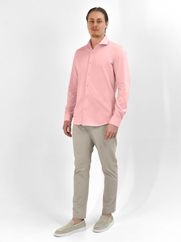 Vercate Slim Fit Businesshemd 'No. 19'‌‌‌‌‌ in Pink