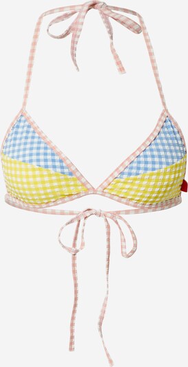 DIESEL Bikinitop in hellblau / gelb / rosa / weiß, Produktansicht