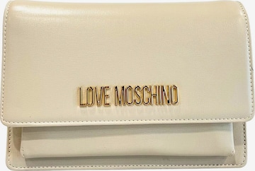 Borsa a tracolla di Love Moschino in beige: frontale