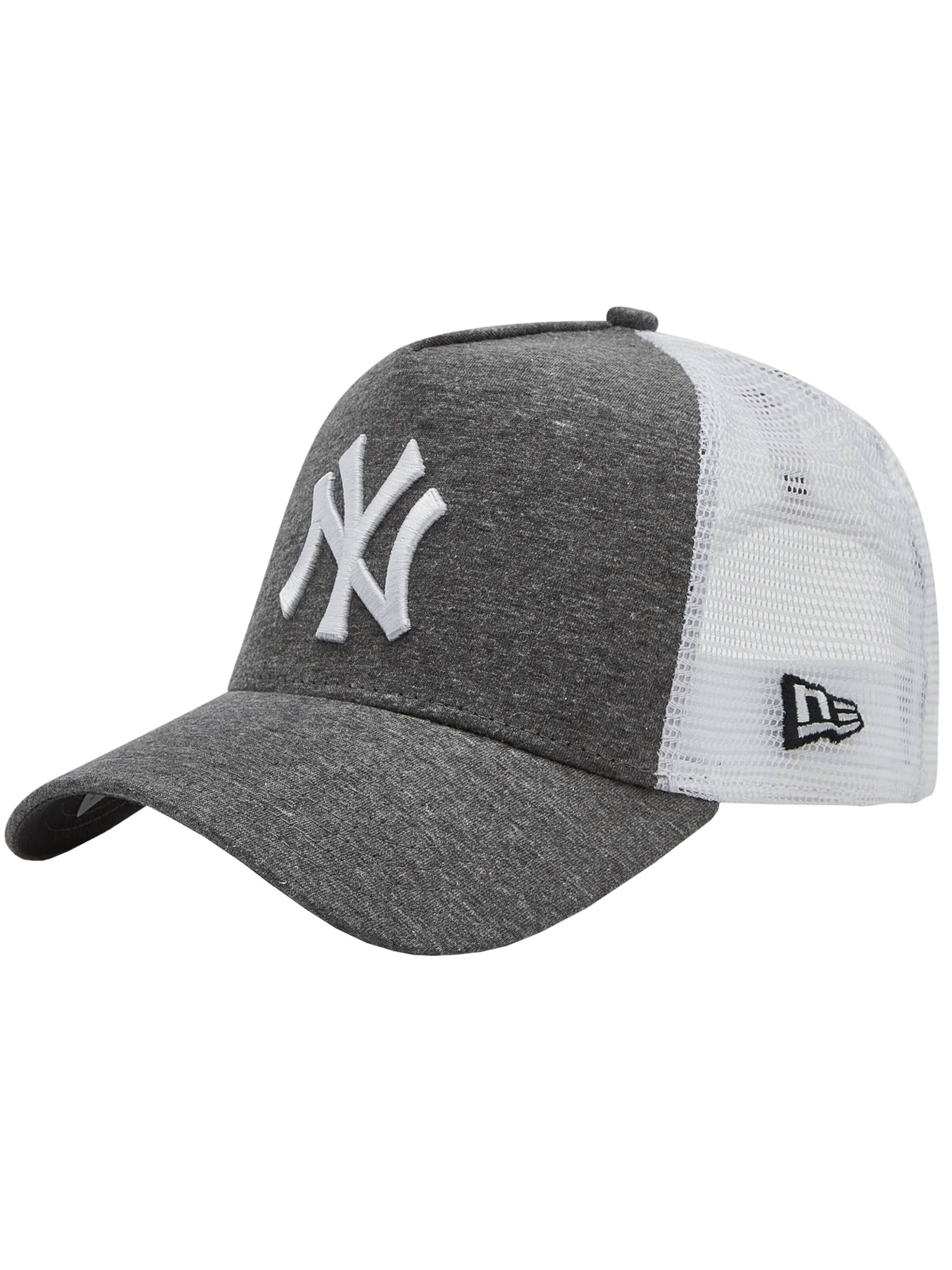 NEW ERA Cap 'New Era Jersey Ess 9FORTY New York Yankees'‌‌‌‌ in Grau: Vorderseite