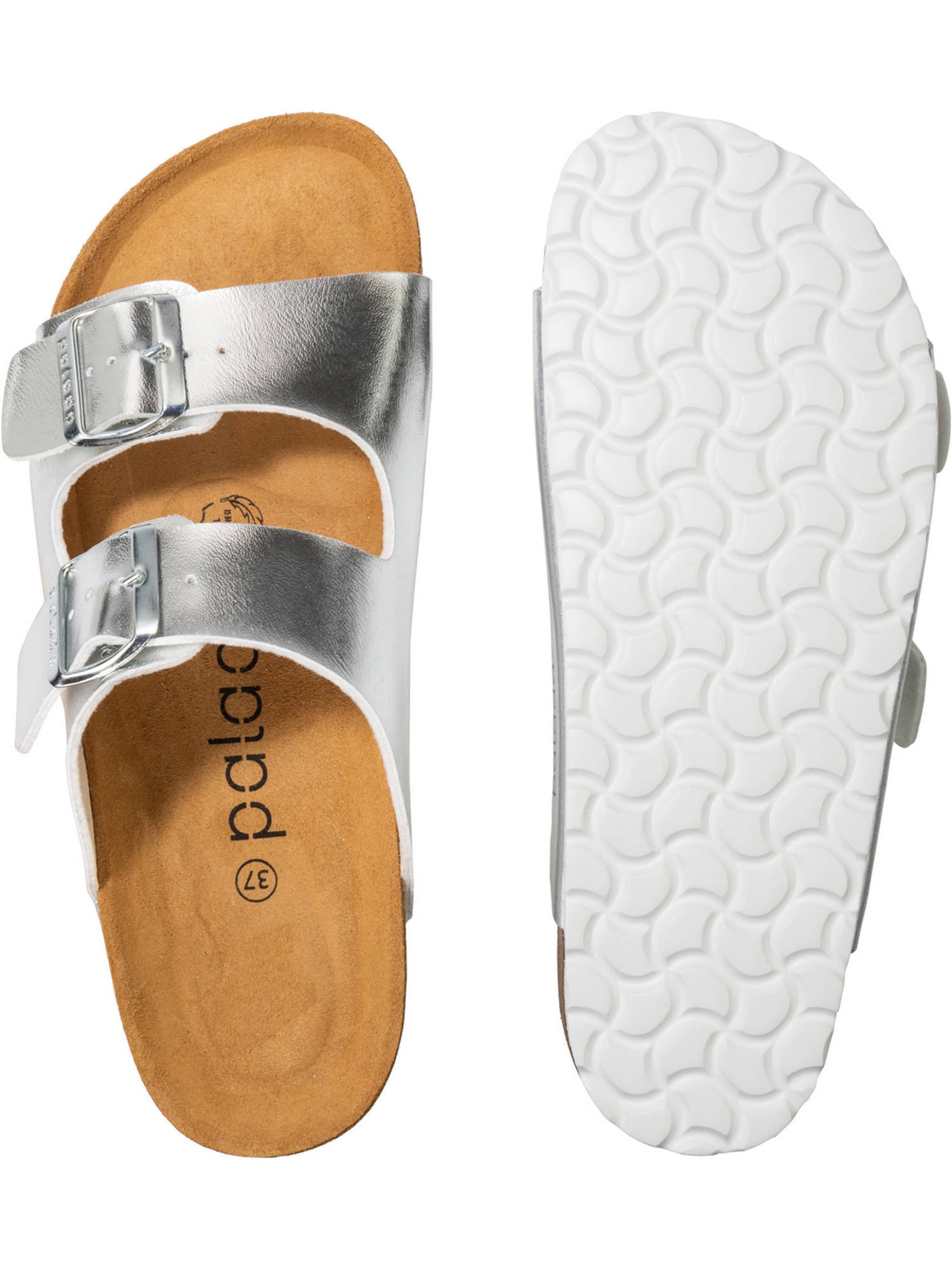 PaladoNatikače s potpeticom 'Korfu PF' - srebro boja