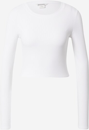 Monki T-shirt en blanc, Vue avec produit