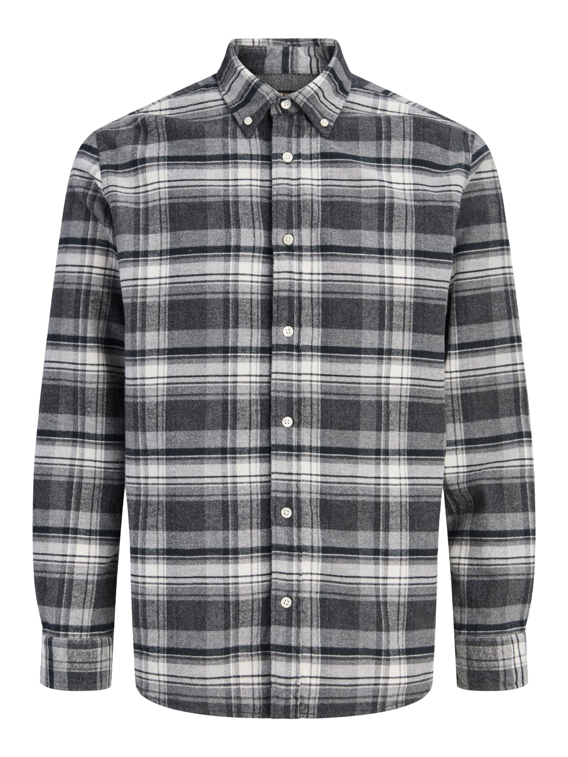 Jack & Jones Junior Overhemd in Grijs: voorkant