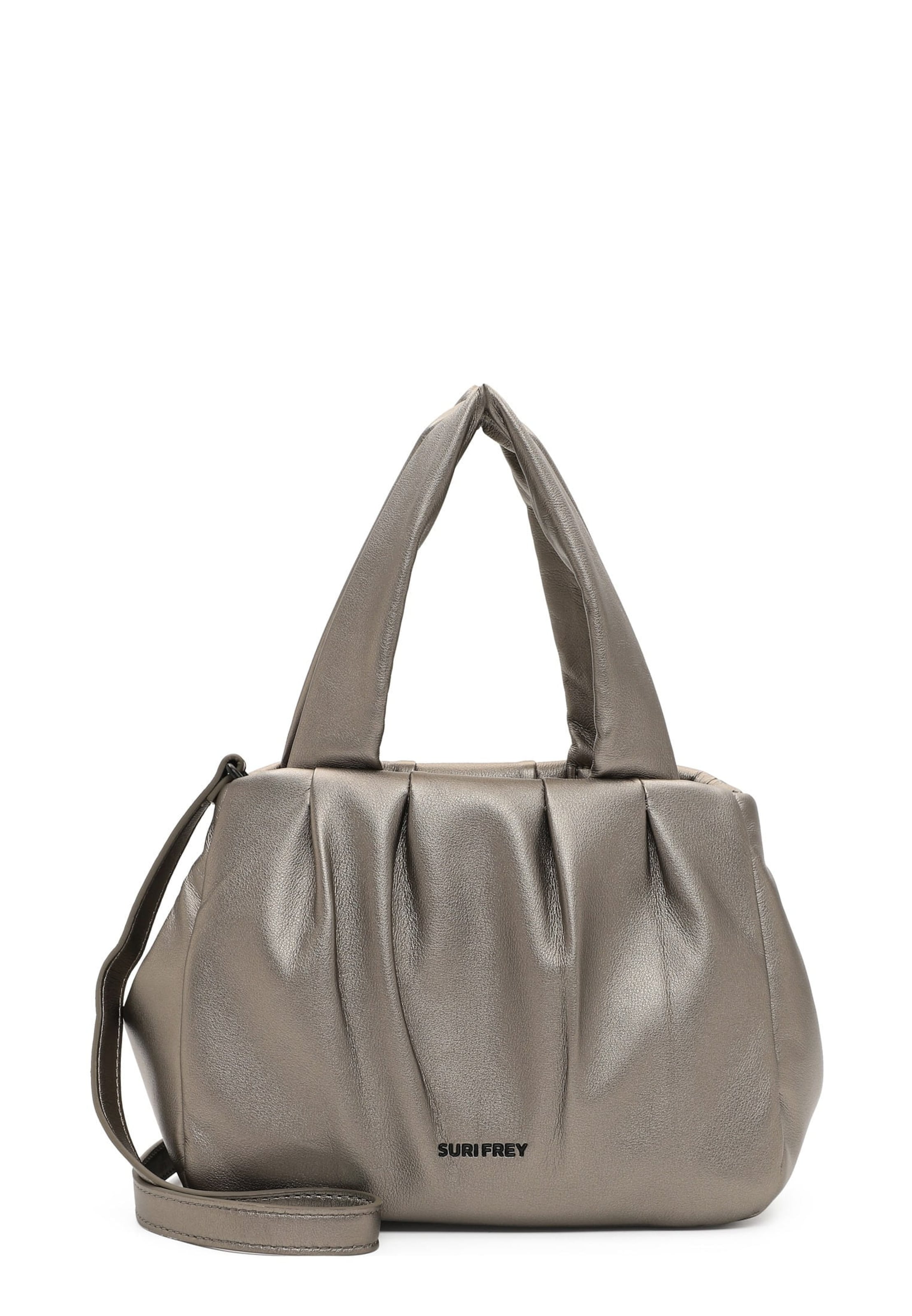 Borsa a mano 'Amy' di Suri Frey in argento: frontale