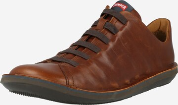 CAMPER Athletic Lace-Up Shoes 'Beetle' in Brown: front