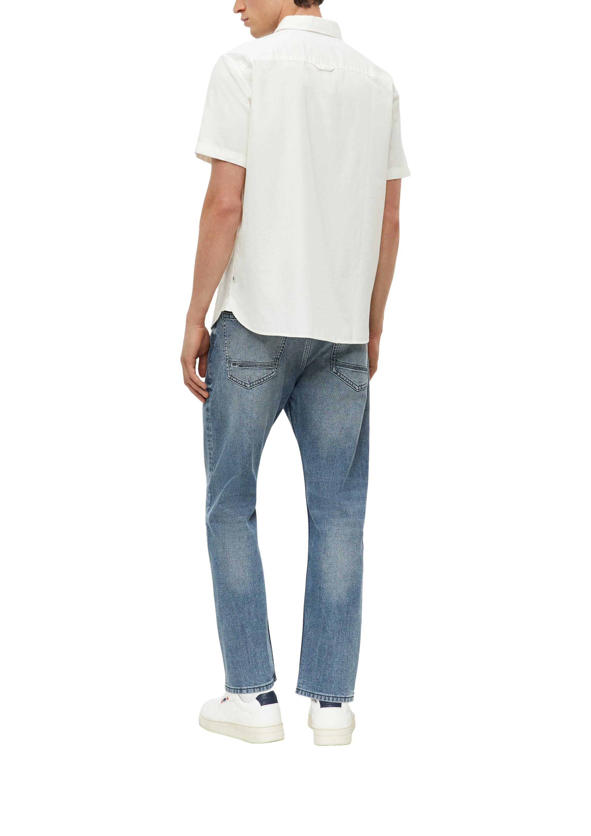 s.Oliver Regular fit Button Up Shirt in White
