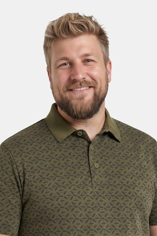 Men Plus Shirt in Grün
