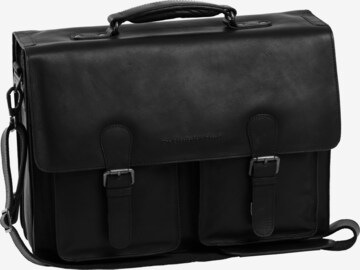 The Chesterfield Brand Document Bag 'Lisbon' in Black: front