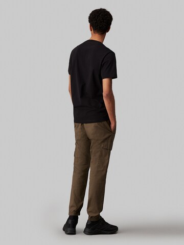 Calvin Klein Jeans Tapered Cargobroek in Groen