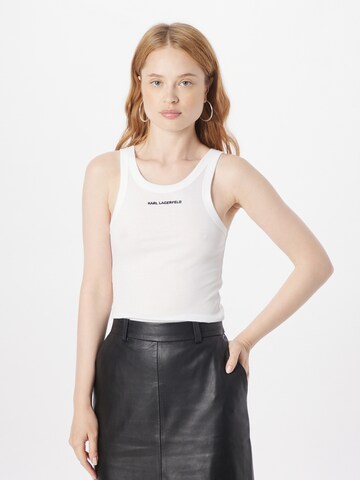 Karl Lagerfeld Top in Wit: voorkant