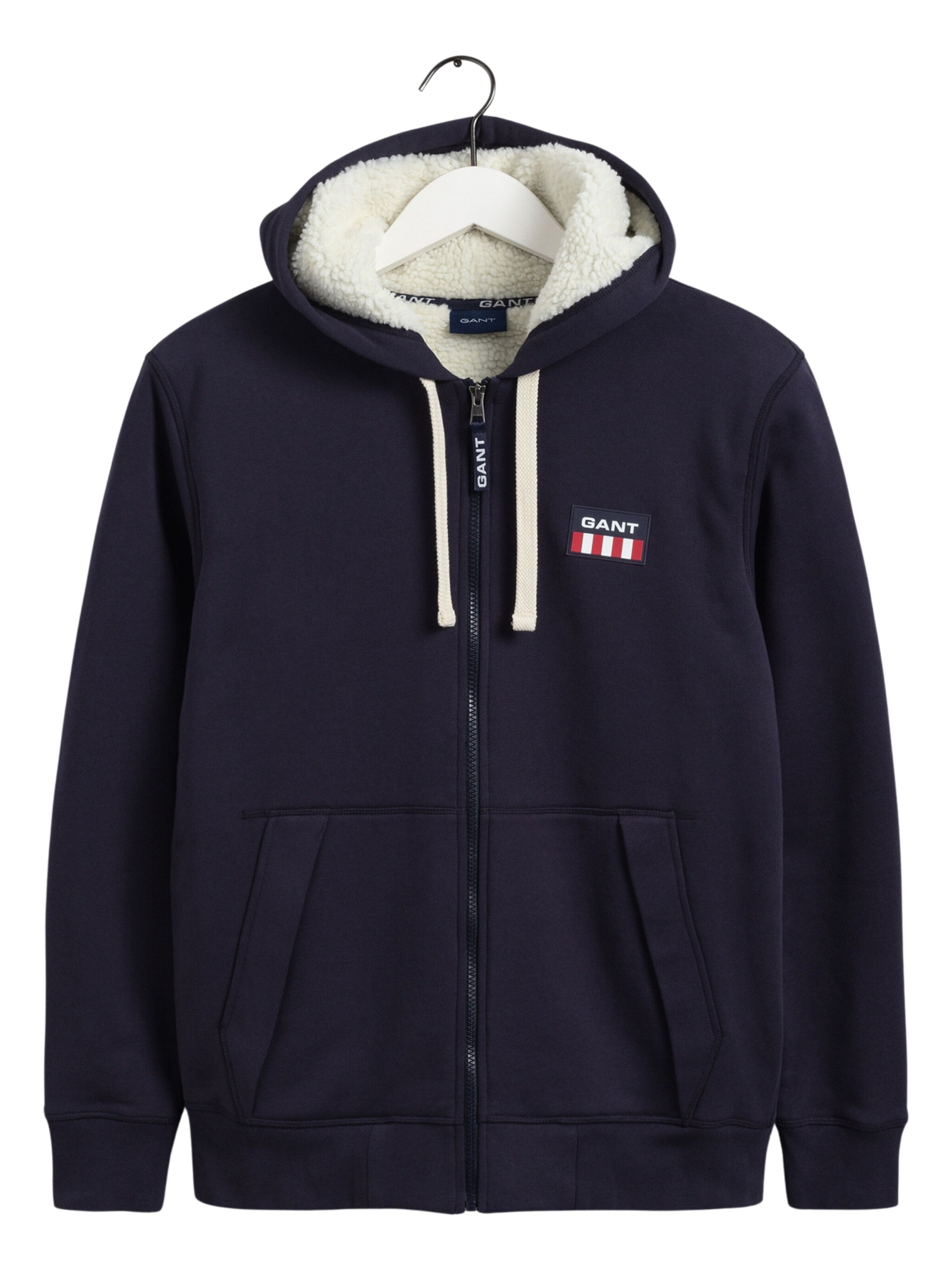 Veste de survêtement GANT en bleu : devant