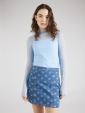 florence by mills exclusive for ABOUT YOU Shirt 'Pansie' in Blue: front