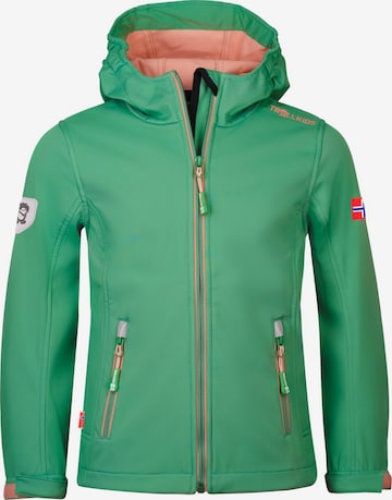 TROLLKIDS Outdoor jacket in Green: front