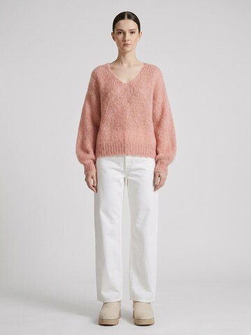 americandreams Pullover i overstørrelse 'Milana Mohair' i orange