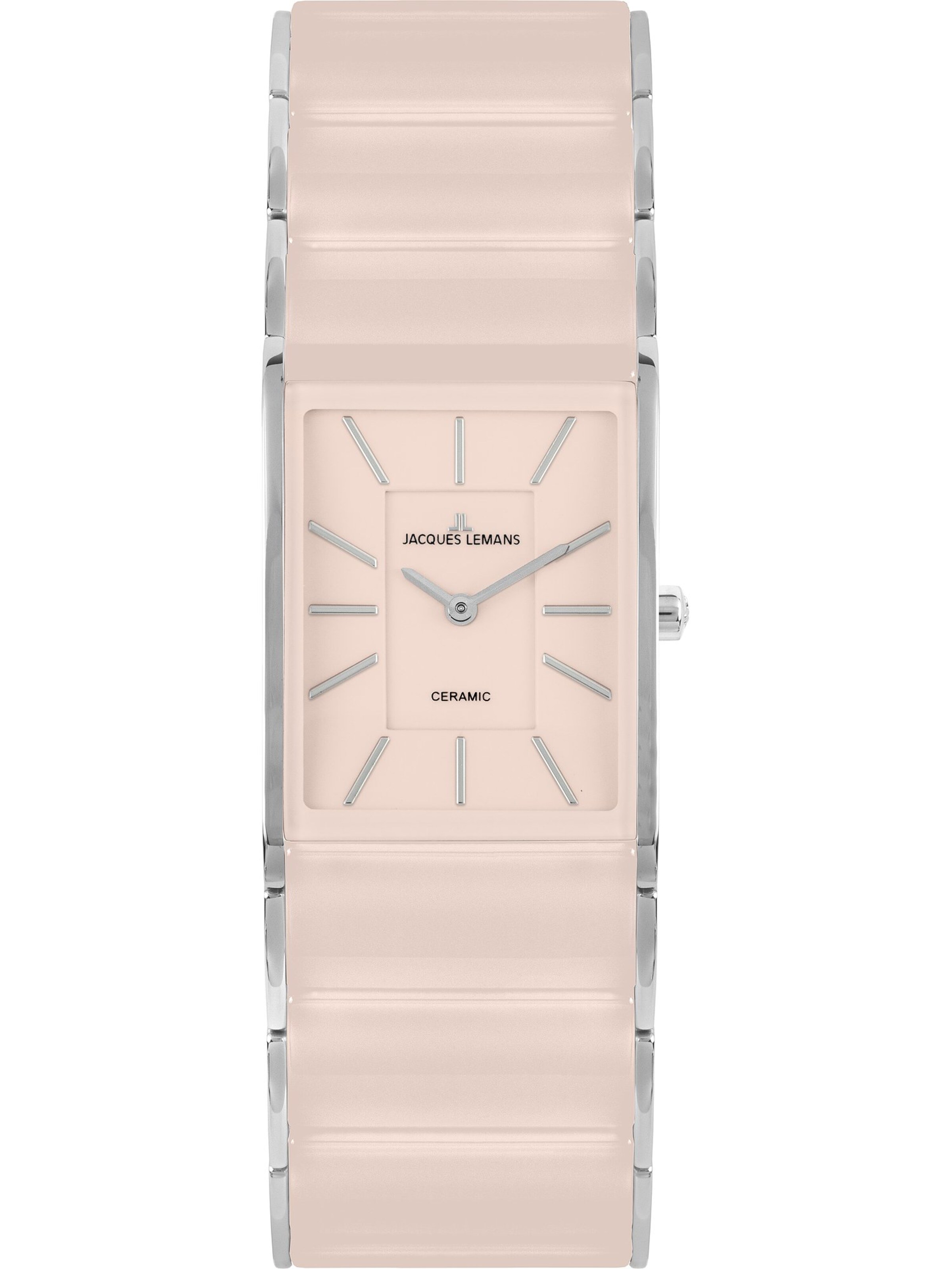 Jacques Lemans Uhr in Pink: Vorderseite