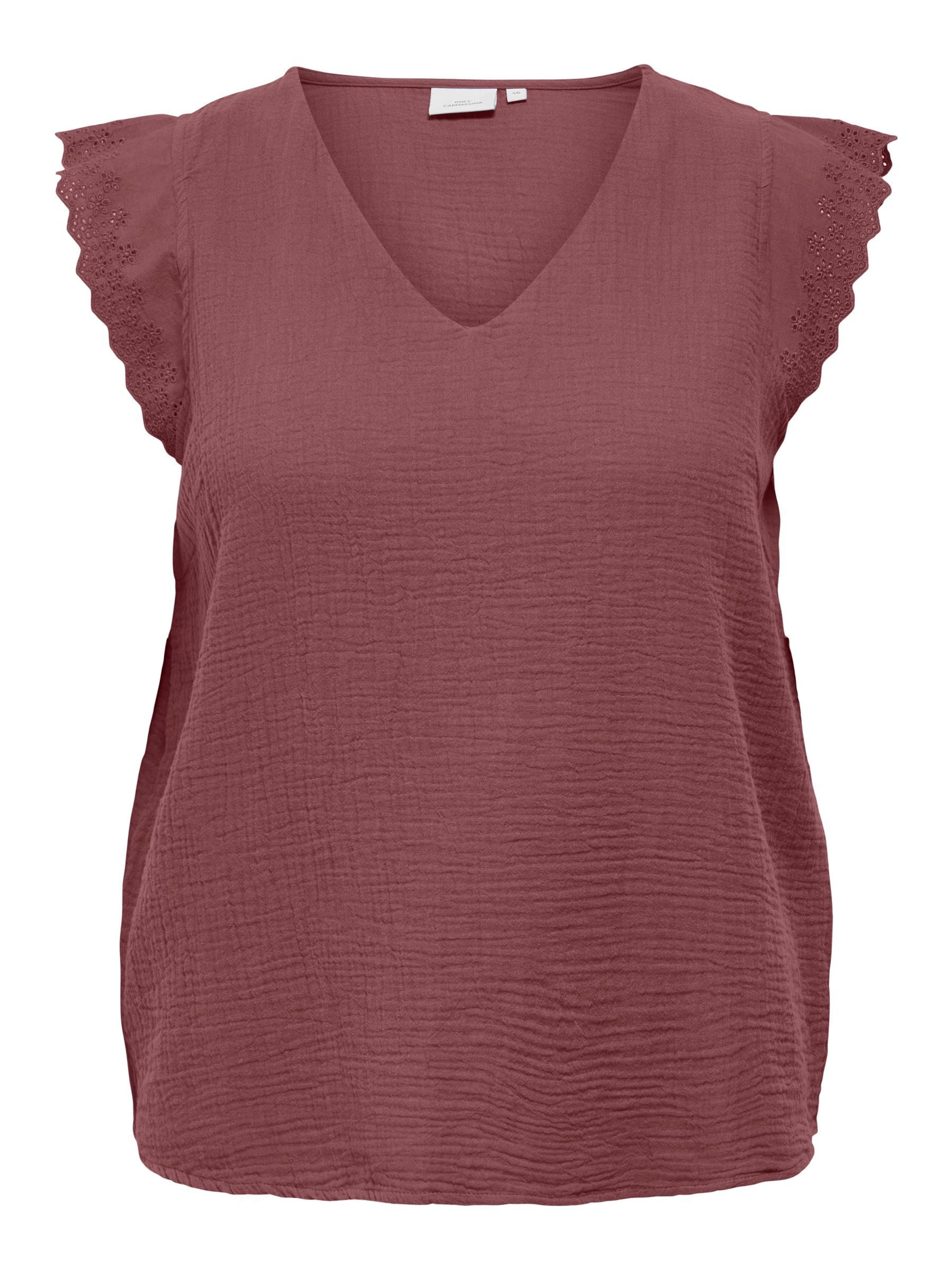 ONLY Carmakoma Bluse 'CARThyra' i brun: forside