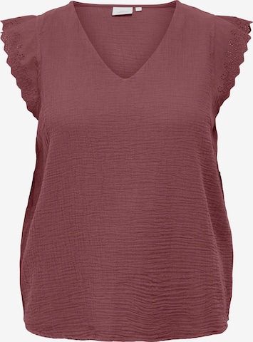 ONLY Carmakoma Bluse 'CARThyra' i brun: forside