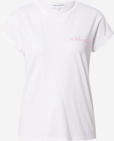 Maison Labiche Camiseta 'LA BELLA VITA' en rosa / blanco, Vista del producto