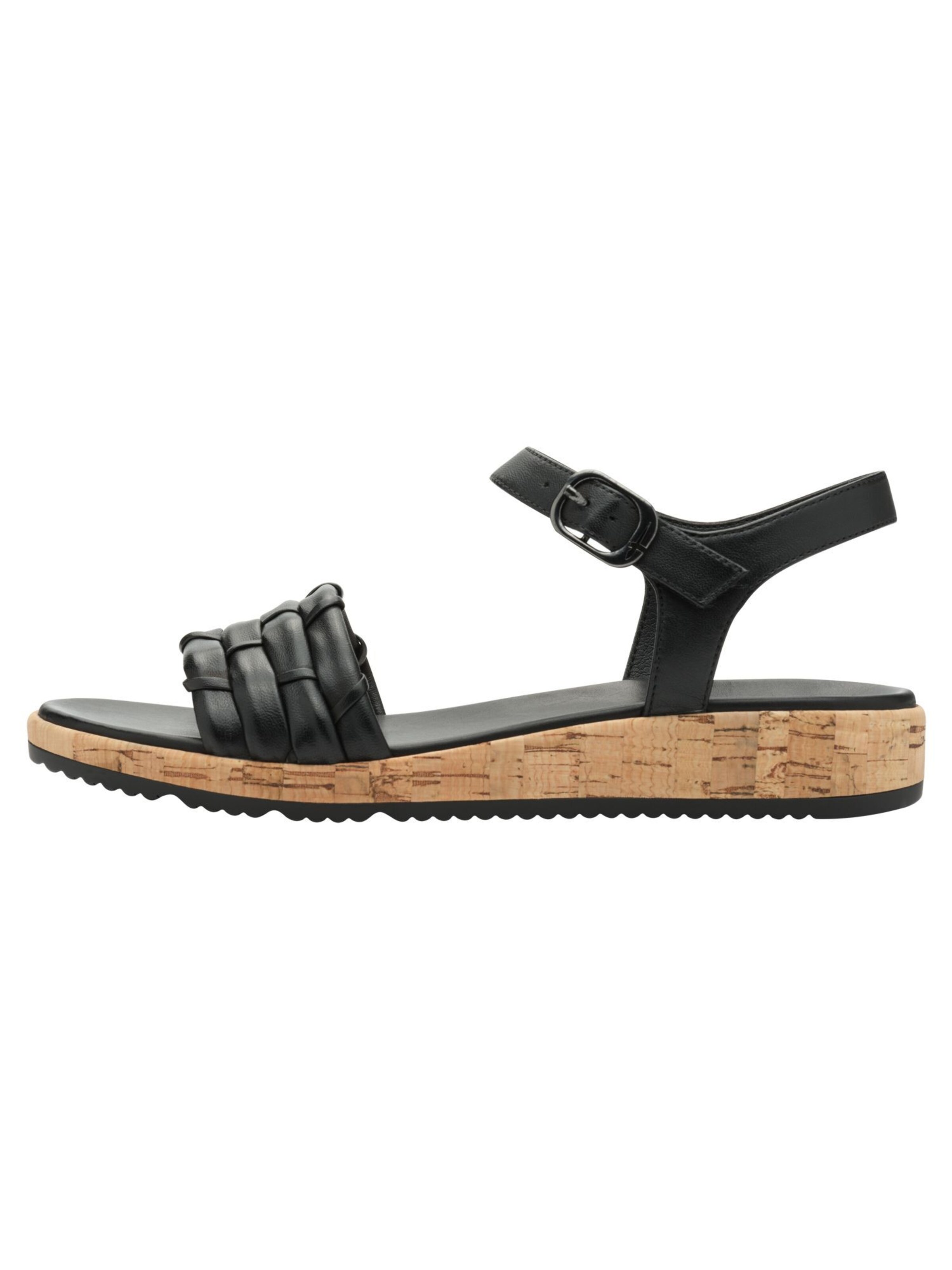 Sandales à lanières Tamaris en noir