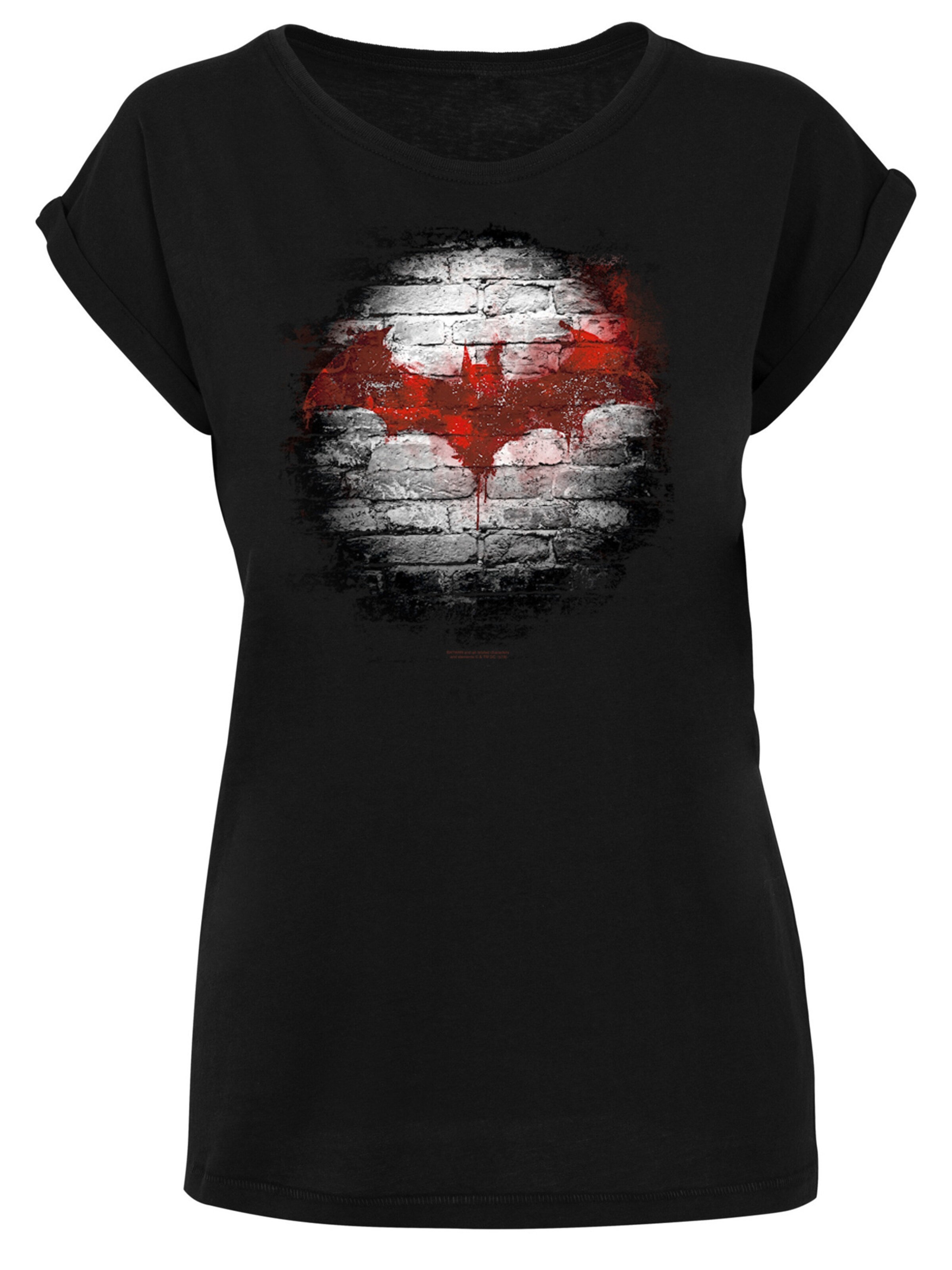 Maglietta 'Batman' di F4NT4STIC in nero: frontale