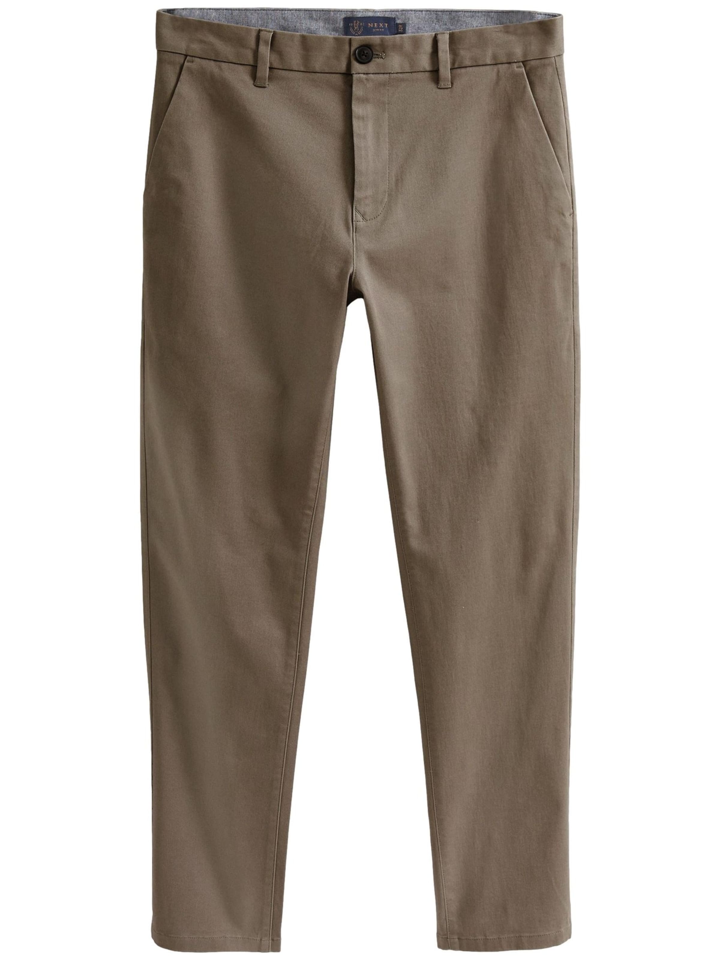 Next Úzky strih Chino nohavice - Hnedá: predná strana