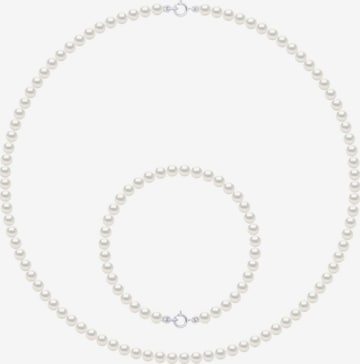Parure de bijoux 'VINCENNES' Ateliers Saint Germain en blanc : devant