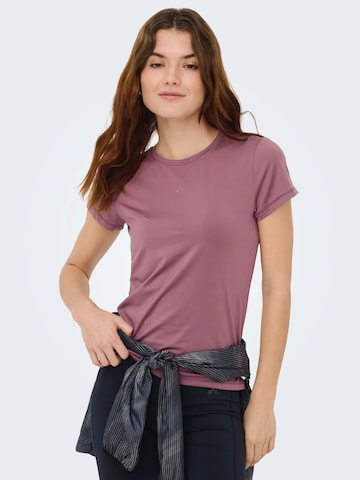 ONLY PLAY Функциональная футболка 'ONPBREE' в Ярко-розовый: спереди