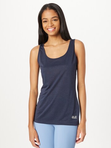 JACK WOLFSKIN Sports Top in Blue: front