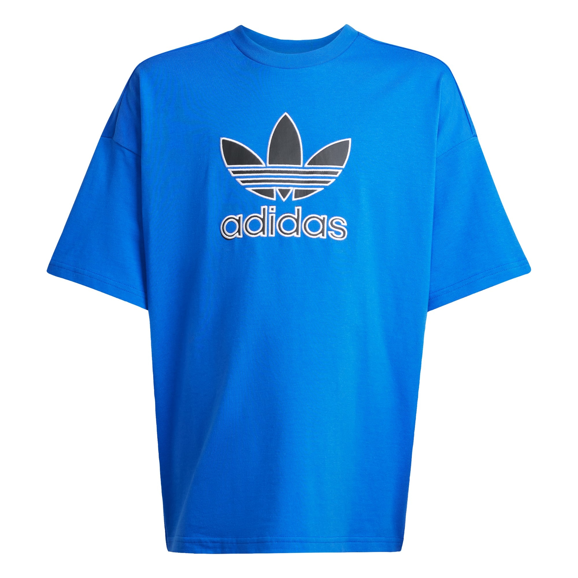 T-Shirt 'Trefoil' ADIDAS ORIGINALS en bleu : devant