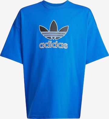 T-Shirt 'Trefoil' ADIDAS ORIGINALS en bleu : devant