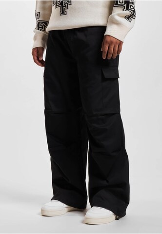 Loosefit Pantaloni cargo di DEF in nero: frontale