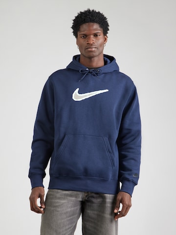 Bluză de molton 'CLUB' de la Nike Sportswear pe albastru: față