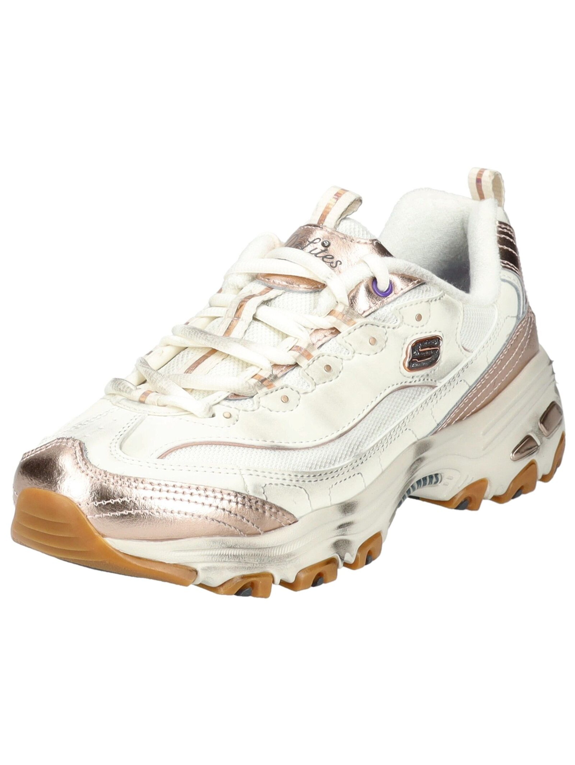 Baskets basses SKECHERS en blanc : devant