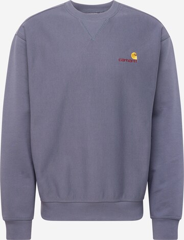 Carhartt WIP Sweatshirt 'American Script' i grå: forside