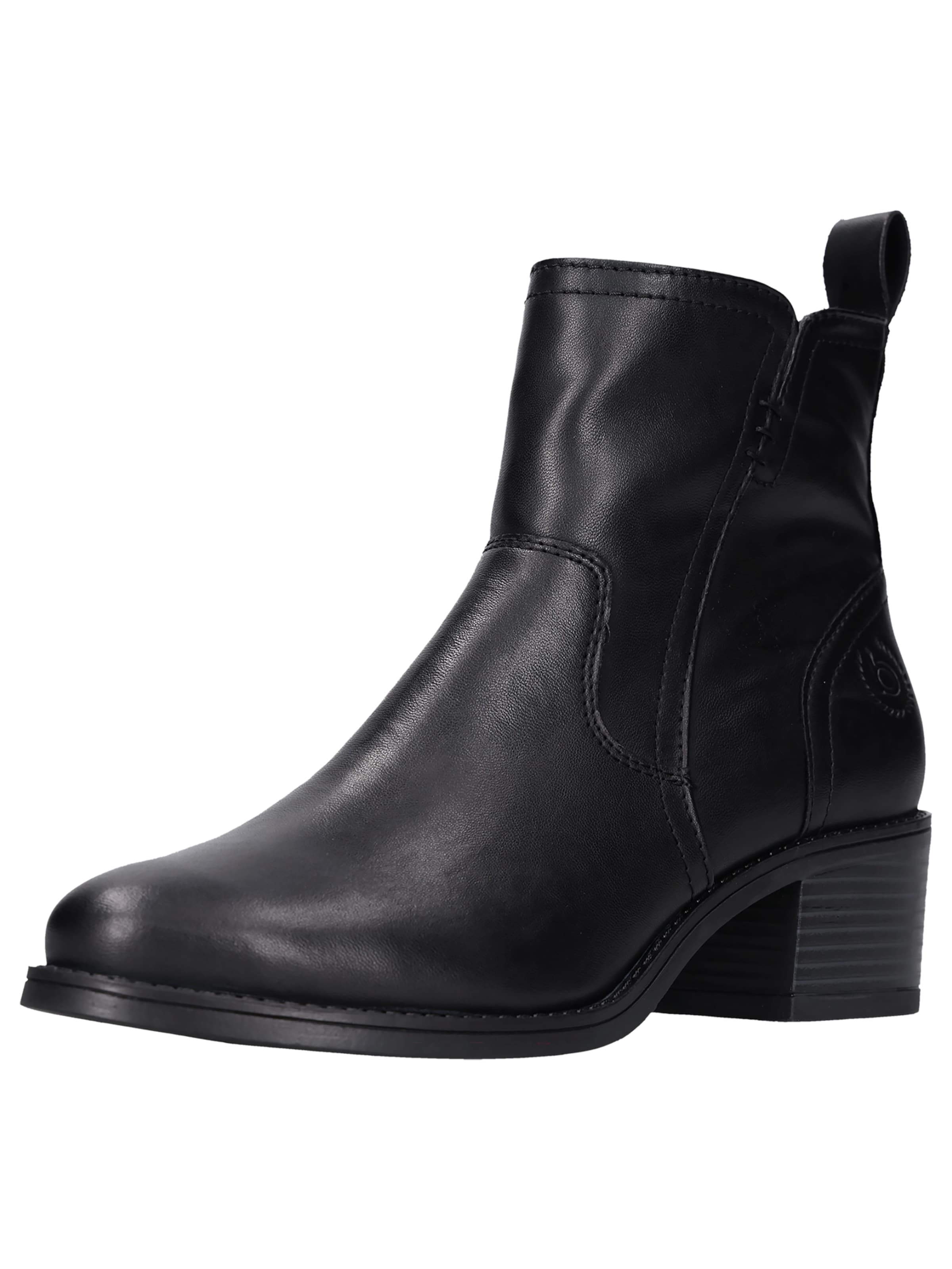 Bottines bugatti en noir : devant