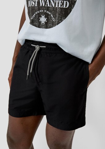 QS Badeshorts in Schwarz