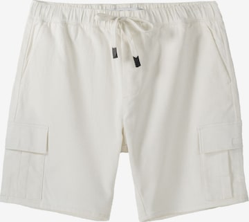 Loosefit Pantaloni cargo di Bershka in bianco: frontale